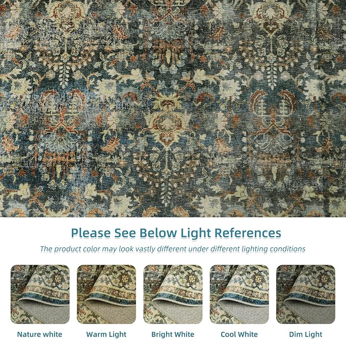 Dripex Vintage Washable Area Rug - Image 8
