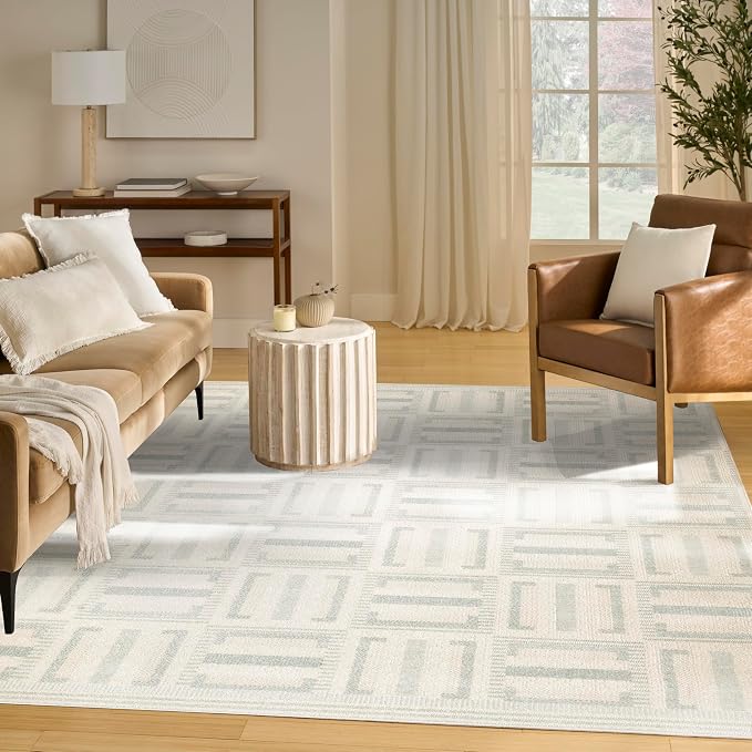 Nourison Home Nordic Ivory Blue 8' x 10' Area Rug - Image 2