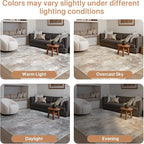 GENIMO Washable 5x7 Area Rugs for Living Room, Non Slip Modern Abstract Rug - Image 9
