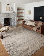 Loloi Darby Collection DAR-02 Oatmeal/Charcoal 9'-2" x 13' Area Rug by Loloi