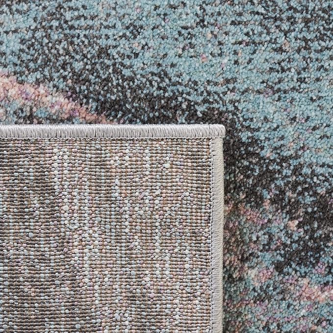 SAFAVIEH Glacier Collection 4' x 6' Pink / Blue GLA126U Modern Abstract - Image 6