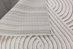 CAMILSON Modern Runner Rug 2x7 Luxury Swirl Curved Micro Loop Hallway Rugs Soft - Image 8