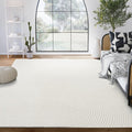 Abani Cream Area Rug 8' x 10' for Living Room, Bedroom by Abani