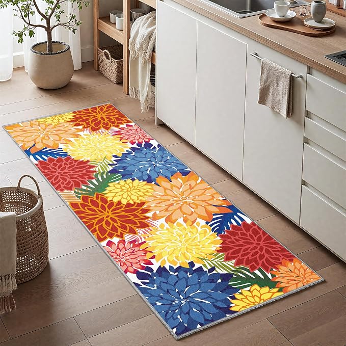 Colorful 2x6 Washable Runner Rug - Image 7