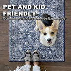 KILOCOCO Runner for Hallway 2.6x14 Runner Rug Printed Vintage Floral Washable - Image 5