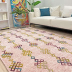 Alfa Rich 7x10 Light Pink Washable Area Rugs - Image 6