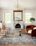 Loloi Margot Collection MAT-02 Terracotta/Lagoon 3'-6" x 5'-6" Accent Rug feat. by Loloi