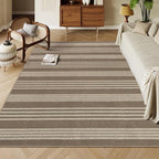 Lahome Striped Easy Jute Rug 8x10, Farmhouse Dining Room Rug Indoor Outdoor by Lahome