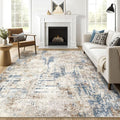 9x12 Area Rug Washable Rugs: Living Room Large Abstract Modern Soft Stain by LOONGRUG