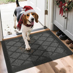 COSY HOMEER Non-Slip Door Mat 20"x32", Entryway Rugs Low Profile Absorbent Dirt by COSYHOMEER