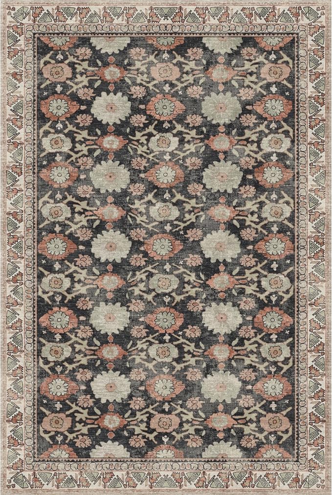 Kuden 5x7 Area Rug, Machine Washable Area Rug by KudenRugs
