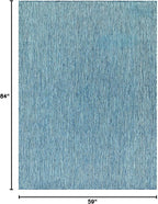 Beverly Rug Indoor Outdoor Rug 5x7, Washable Outside Carpet - Image 2