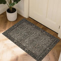 Small Rug 2x3 for Entryway: Boho Floral Door Mat Indoor Entrance Washable by Ruicharm