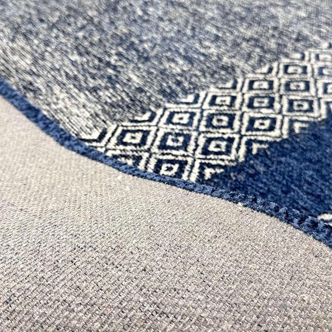 Alfa Rich 4x6 Navy Blue Washable Area Rugs - Image 5