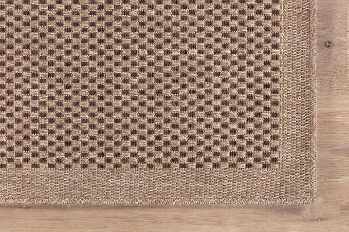 CAMILSON Indoor and Outdoor Runner Rug Natural Sisal Boho Woven Design - Image 5