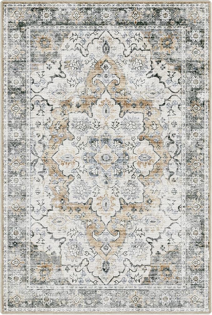 LUMI Washable Area Rug 5x8 for Living Room, Ultra Soft Stain Resistant Carpet - Image 3
