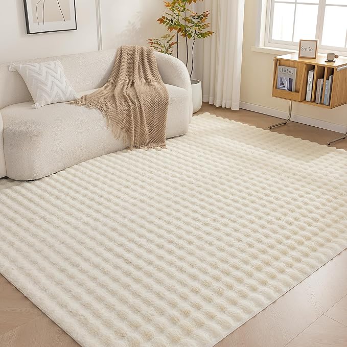 Amazon Basics Indoor Area Rug, 3D Bubble Washable Home Decor Carpet by AmazonBasics