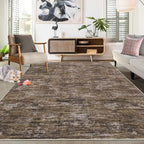 RUGSREAL Living Room Area Rug 9x12 Machine Washable Rug Non-Slip Stain by RUGSREAL
