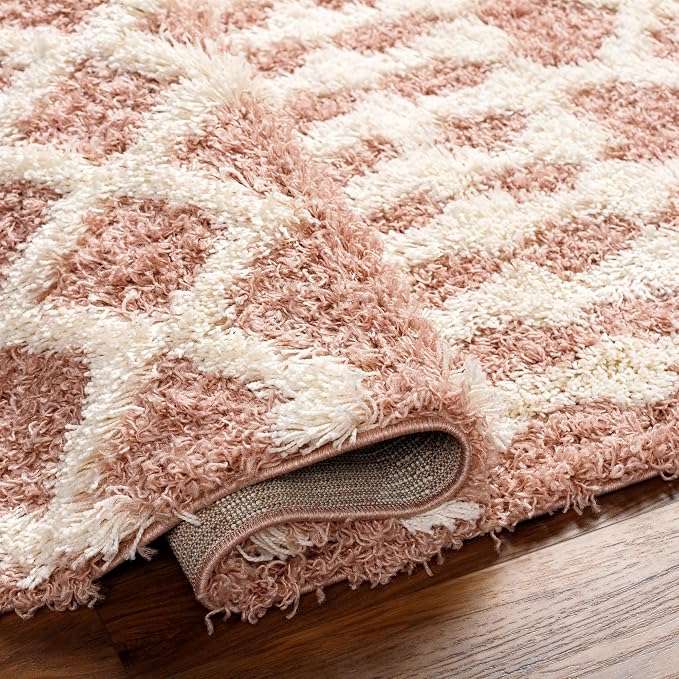 Livabliss Hapsburg Moroccan Shag Area Rug, Dusty Pink - Image 7