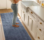 Well Woven Custom Size Hallway & Stair Runner- Harlow Pompeii Blue 27 Inches - Image 2