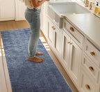 Well Woven Custom Size Hallway & Stair Runner- Harlow Pompeii Blue 31 Inches - Image 2