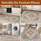 Tangsoo Oriental Hallway Runner Rugs 2.6x12 Washable Runner Rug - Image 7