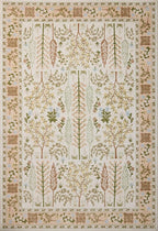 Loloi Rifle Paper Co. Canopy Collection CNP-01 Cream 3'-9" x 3'-9" Round Accent - Image 2