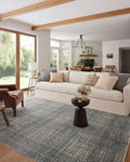 Loloi Angela Rose Ember Collection EMB-09 Denim/Charcoal 7'-10" x 10' Area Rug by Loloi