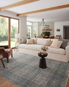 Loloi Angela Rose Ember Collection EMB-09 Denim/Charcoal 7'-10" x 10' Area Rug by Loloi