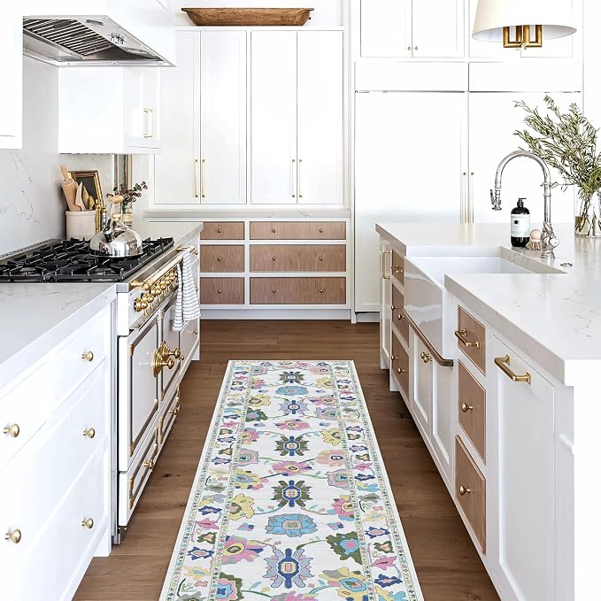 Fame Living Colorful Oushak Rug, Modern Rugs, Small Throw, Accent Area Rug - Image 2