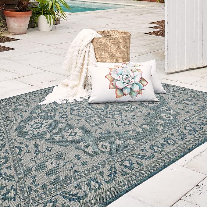 FH Home Flat Woven Outdoor Rug by FHHome