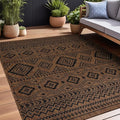 Beverly Rug Waikiki Boho Indoor Outdoor Rug 6x9, Washable Outside Carpet by BeverlyRug
