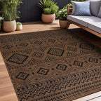 Beverly Rug Waikiki Boho Indoor Outdoor Rug 10x14, Washable Outside Carpet by BeverlyRug