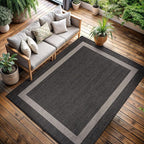 CAMILSON Outdoor Rug 9x12, Large Modern Outside Rugs - Image 8