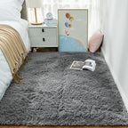 Ophanie Area Rugs for Living Room Bedroom, Upgrade Non-Slip Fluffy Soft Grey - Image 5