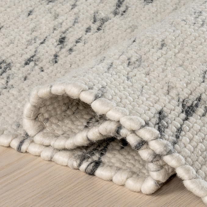Rugs USA Santa Ynez Ivory/Grey, Wool & Cotton, Soft and Cozy, High Traffic - Image 5