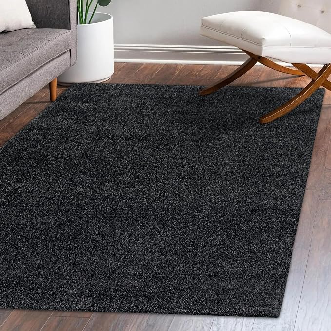 Eyely UES100I-3 Supersoft Haze Solid Low-Pile Indoor Area Rug - Image 7