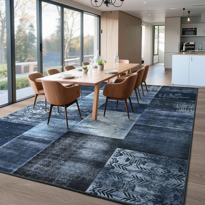 Tepook Modern Area Rug for Living Room, 8x10 Geometric Large Rugs for Bedroom - Image 5