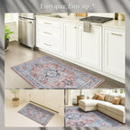 Fame Rugs Turkish Rug. Washable Vintage Oriental Antique Inspired Traditional - Image 5