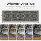 WITSHOCK Living Room Area Rugs 3x10: Soft Non-Slip Backing Washable Rugs - Image 2