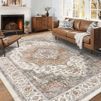 5x7 Area Rugs for Living Room Ultra-Soft Washable Rug Vintage Distressed Boho by NakedCloud