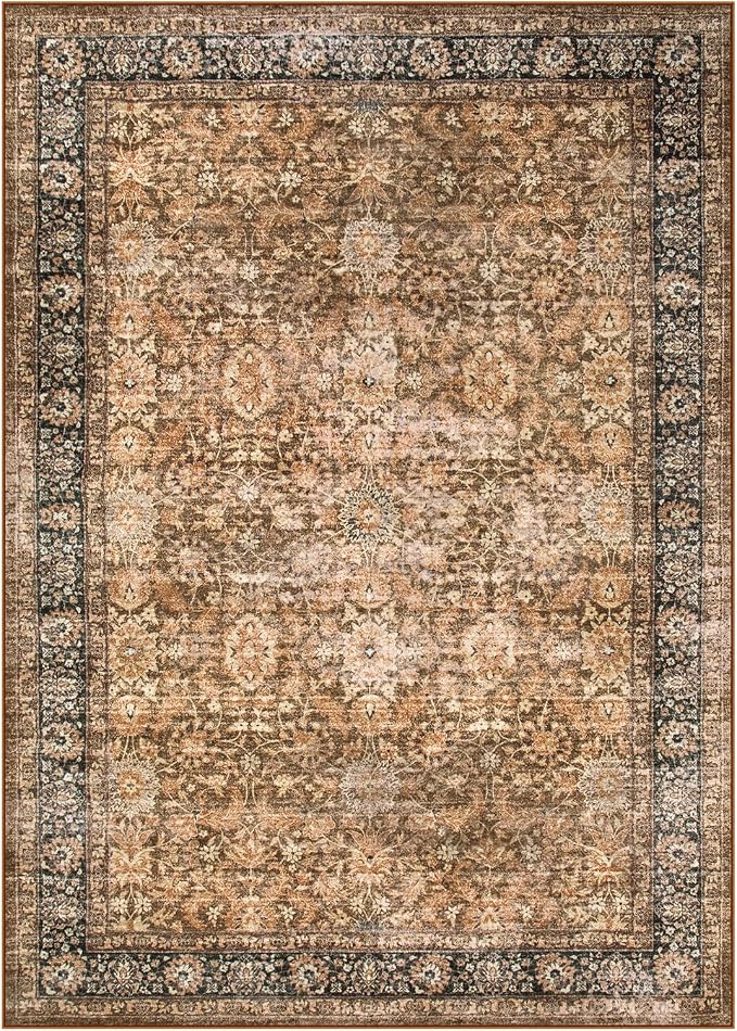 Morebes Washable Living Room Rug 5x7, Vintage Room Rugs - Image 7