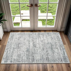 2x3 Washable Rugs for Kitchen, Powder Room Small Area Rug Non-Slip Vintage Low by Soalmost