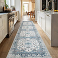XWZO Runner Rug 2x10ft for Long Hallways, Washable Non-Slip Low Pile Area Rug by XWZO