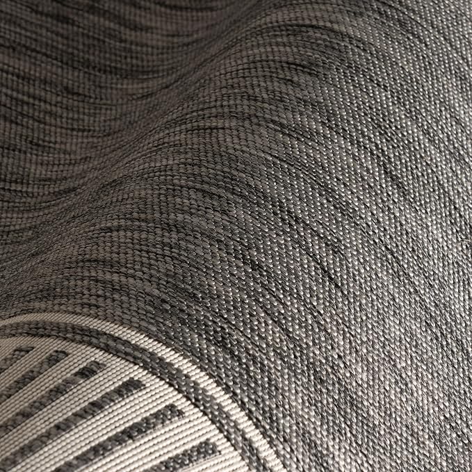 Nuloom Asha Grey/Ivory, Striped Border, Soft and Cozy, High Traffic, Stain - Image 8