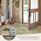 GENIMO 6x9 Area Rugs for Living Room, Machine Washable Non Slip Vintage Rugs - Image 5