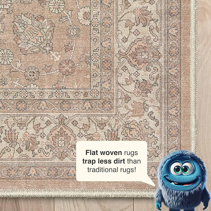 Well Woven Asha Rome Beige Cream 9'10" x 13' Area Rug - Image 3