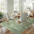 Abstract Neutral Area Rugs for Living Room Olive Green Nursery 5x8 Rug Non Slip - Image 8