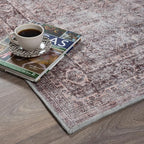 Fame Rugs Turkish Rug. Washable Vintage Oriental Antique Inspired Traditional - Image 8