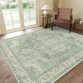 GENIMO 8x10 Area Rugs for Living Room, Machine Washable Non Slip Vintage Rugs by GENIMO
